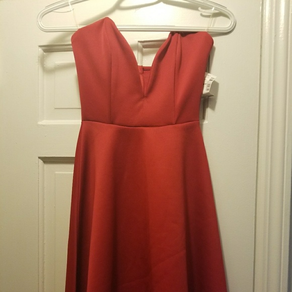 Plunge Neck Line Dress - Picture 2 of 2